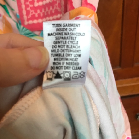 Spartina 449 Flamingo Floral Tunic Dress S - Picture 7 of 8